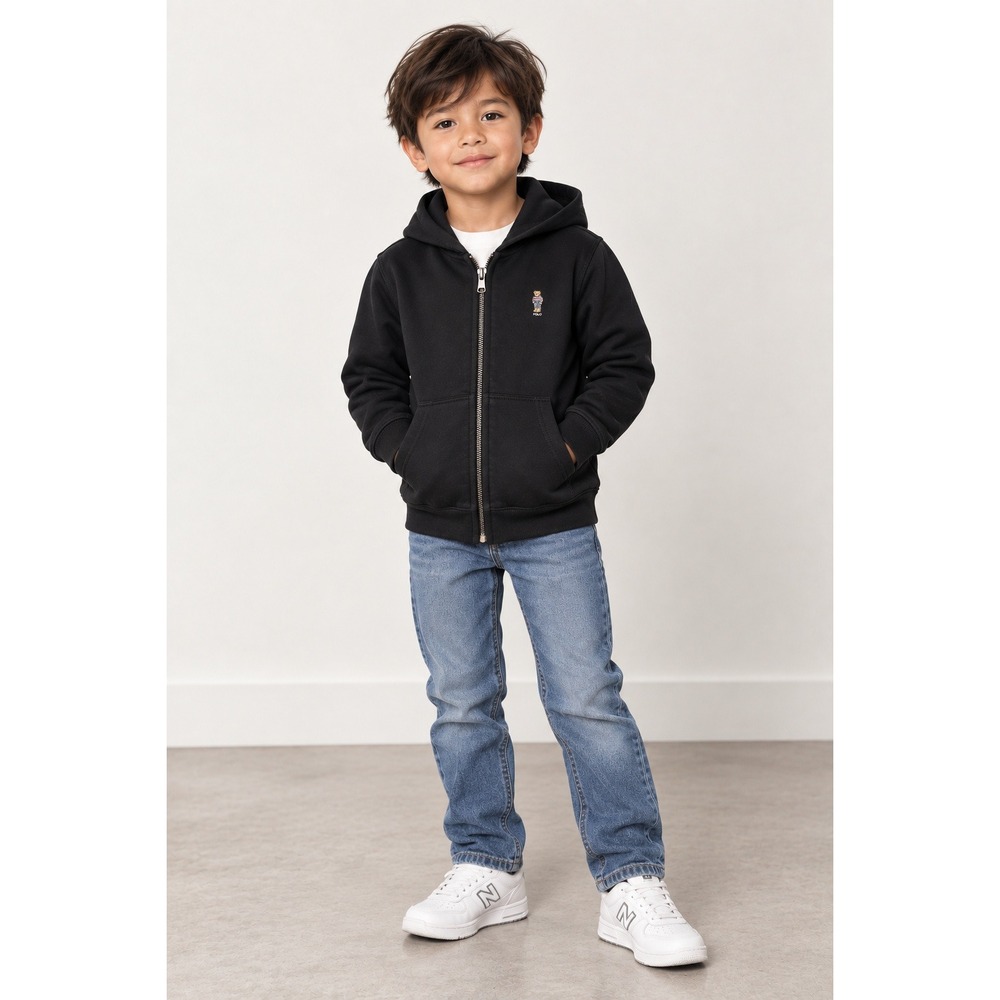 Polo Ralph Lauren Zip Hoodie Polo Bear Embroidered Preppy Classic 6